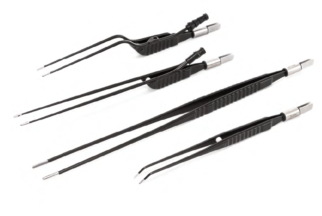 Pinze bipolari Sutter con sistema Guide-Stop compatibili con CURIS 4 MHz